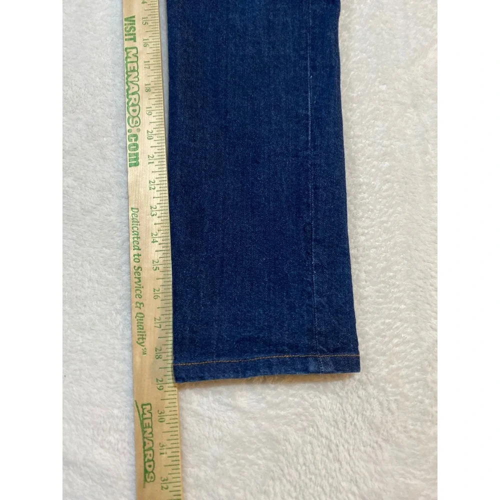 Robe di Kappa Mens Dark Wash Denim Jeans Size 34 Button Fly Slim Straight Leg